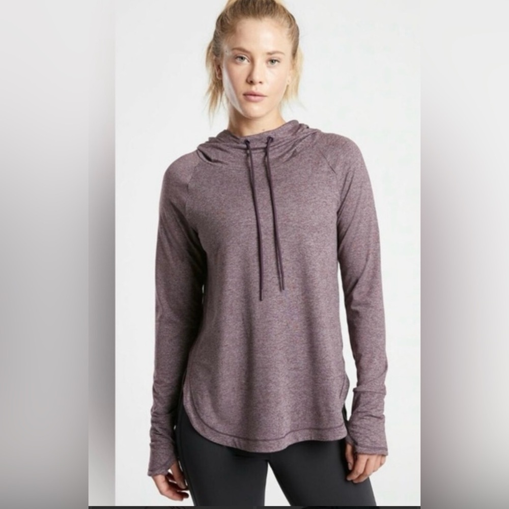 Athleta Purple Hooded Sweatshirt. S